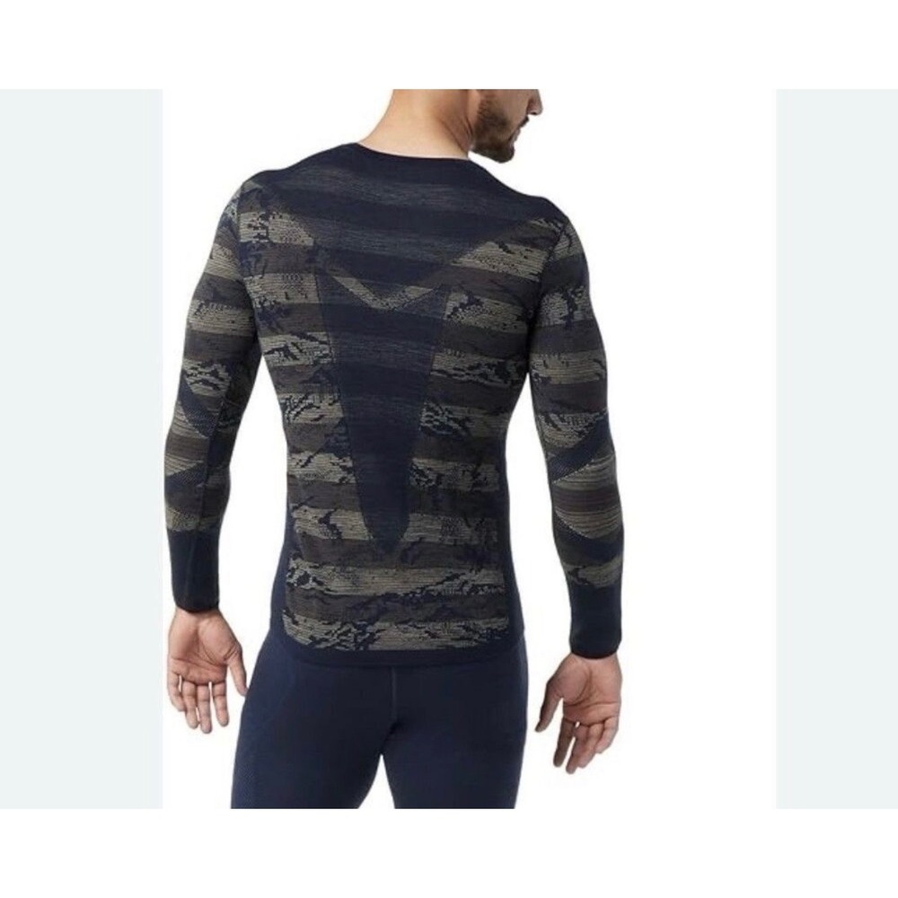 Smartwool Intraknit Merino 200 Base Layer Mens Size Medium Mountain Navy Top